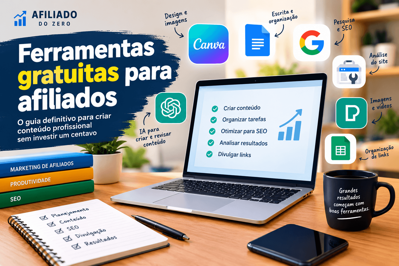 Ferramentas Gratuitas para Afiliados: Guia Prático