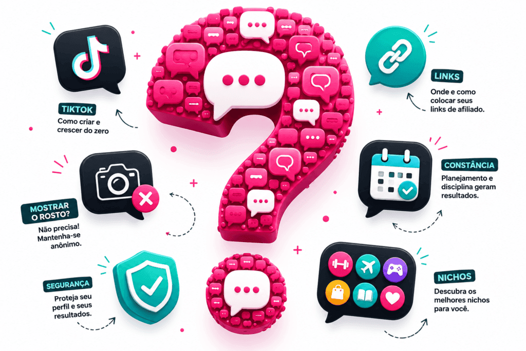 Perguntas frequentes sobre TikTok para afiliados