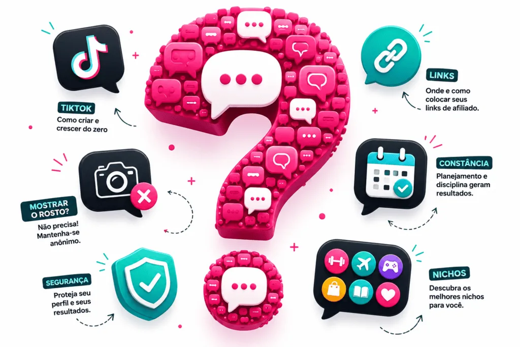 Perguntas frequentes sobre TikTok para afiliados